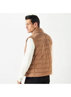Iconic Iconic Quilted Zip Through Gilete with Pockets  - Image 3