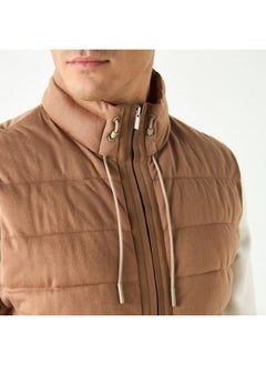 Iconic Iconic Quilted Zip Through Gilete with Pockets  - Image 4