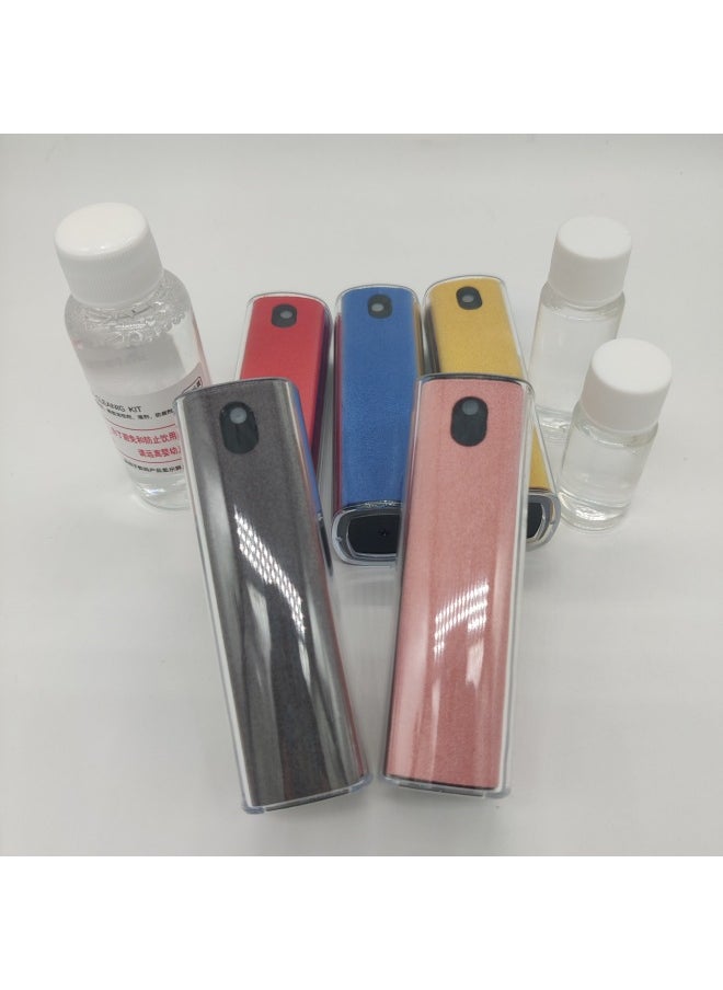 Generic - Square Mobile Phone Digital Screen Cleaning Kit Spray Wipe Portable Integrated Computer Spray Cleaner Hot Sale-Color:Ordinary Quality Carton Packing With Pc Transparent Shell (blue) - Image 1