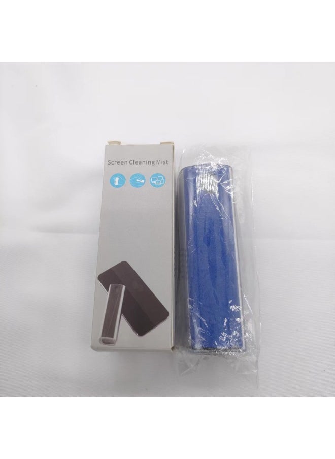 Generic - Square Mobile Phone Digital Screen Cleaning Kit Spray Wipe Portable Integrated Computer Spray Cleaner Hot Sale-Color:Ordinary Quality Carton Packing With Pc Transparent Shell (blue) - Image 1