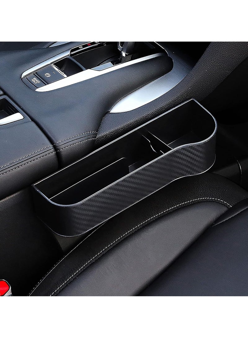 Generic Car Seat Gap Filler Organizer, Multifunctional Seat Gap Storage Box with Cup Holder, Console Side Extra Pouchs with USB Car Charger, Auto Accessories for Cellphone Wallet Key (2 side),Blac - Image 4