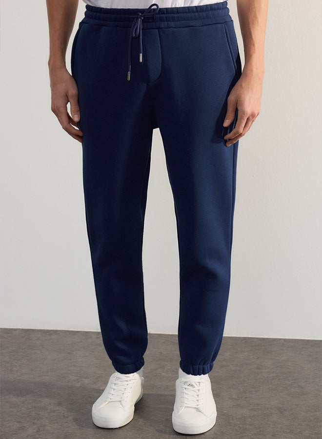 trendyol Indigo Regular/Normal Cut Polar Fleece/Warm Sweatpants TMNAW22EA0346  - Image 3