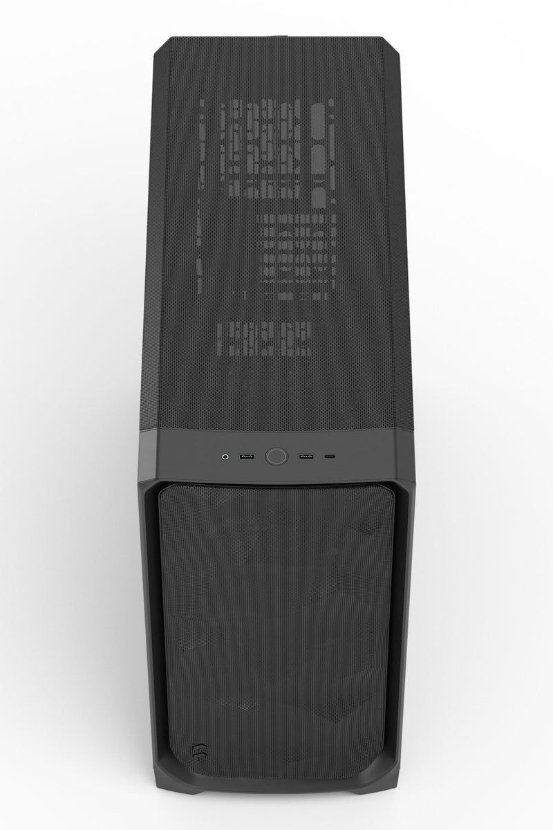 Fractal Design Meshify 3 XL Full Tower PC Case Black with Light Tint Tempered Glass Side Panel, USB-C 20Gbps, 2×USB 3.0, High Airflow Front Mesh, Cable Management with 37.5mm Clearance, Tool-Free Panels, 3×140mm Fans Included, TG Light Tint Black | FD-C-MES3X-02 - Image 4