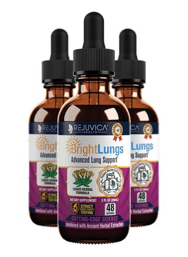 Rejuvica Health Bright Lungs - Lung Detox Support Supplement to Help Maintain Overall Lung & Respiratory Health - Grindelia, Lobelia, Licorice, Wild Cherry & More!  - Image 1