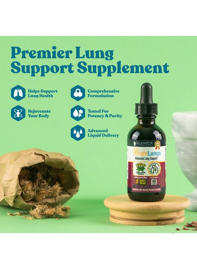 Rejuvica Health Bright Lungs - Lung Detox Support Supplement to Help Maintain Overall Lung & Respiratory Health - Grindelia, Lobelia, Licorice, Wild Cherry & More!  - Image 4