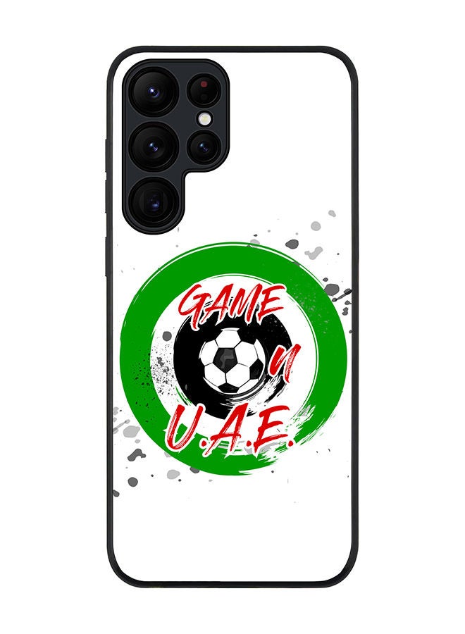 Stylizedd Rugged Black edge case for Samsung Galaxy S23 Ultra 5G Slim fit Soft Case Flexible Rubber Edges Anti Drop TPU Gel Thin Cover - Game on U.A.E. - Image 1