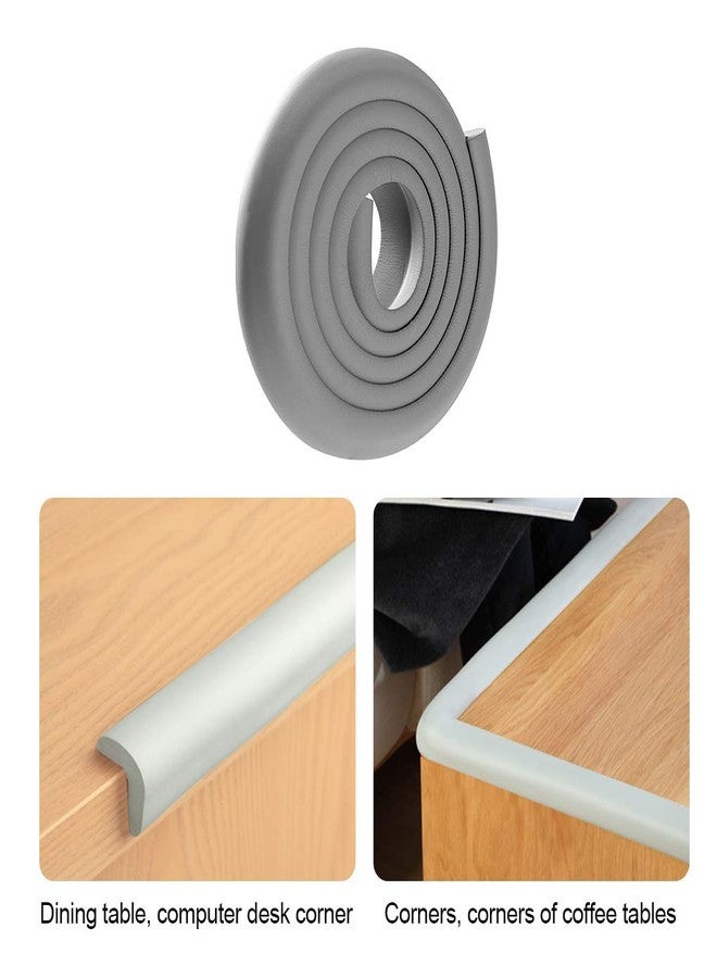 Mockery 2M Baby Safety Table Desk Edge Corner Cushion Guard Strip Softener Bumper Protector, Soft Baby Proofing Corner Guards Edge Protectors Safe Edge Corner Cushion with Corner Cushions (Grey) - Image 4