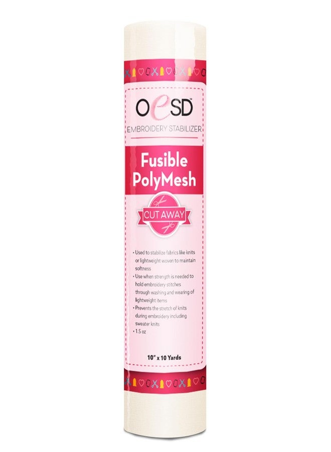 OESD Fusible Polymesh Cut Away Embroidery Stabilizer 10" x 10 Yd Roll - Image 1