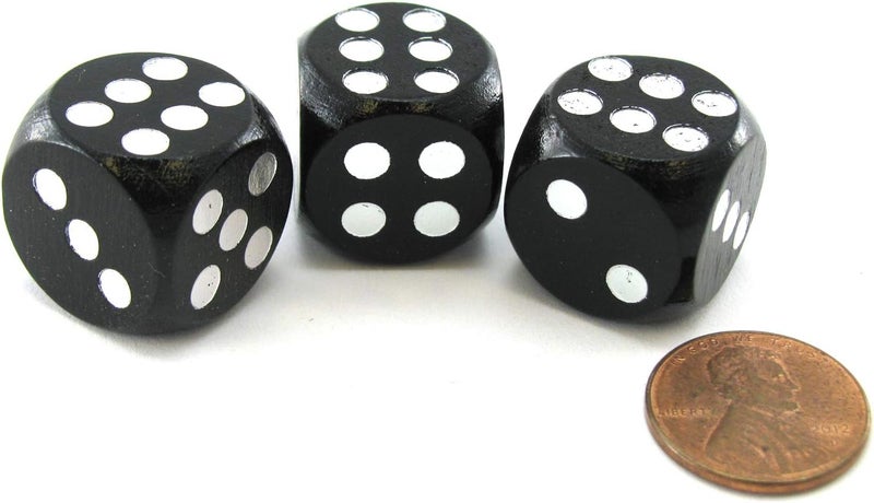 Koplow Games Character Builder Loaded Dice - Set of 3 Black Dice - Image 2
