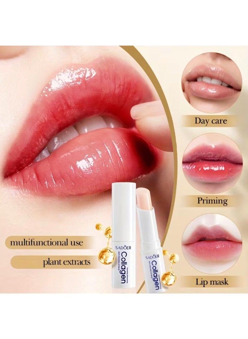SADOER Collagen Lip Balm - Moisturizing, Nourishing, and Hypoallergenic for Smooth, Soft Lips - Image 2