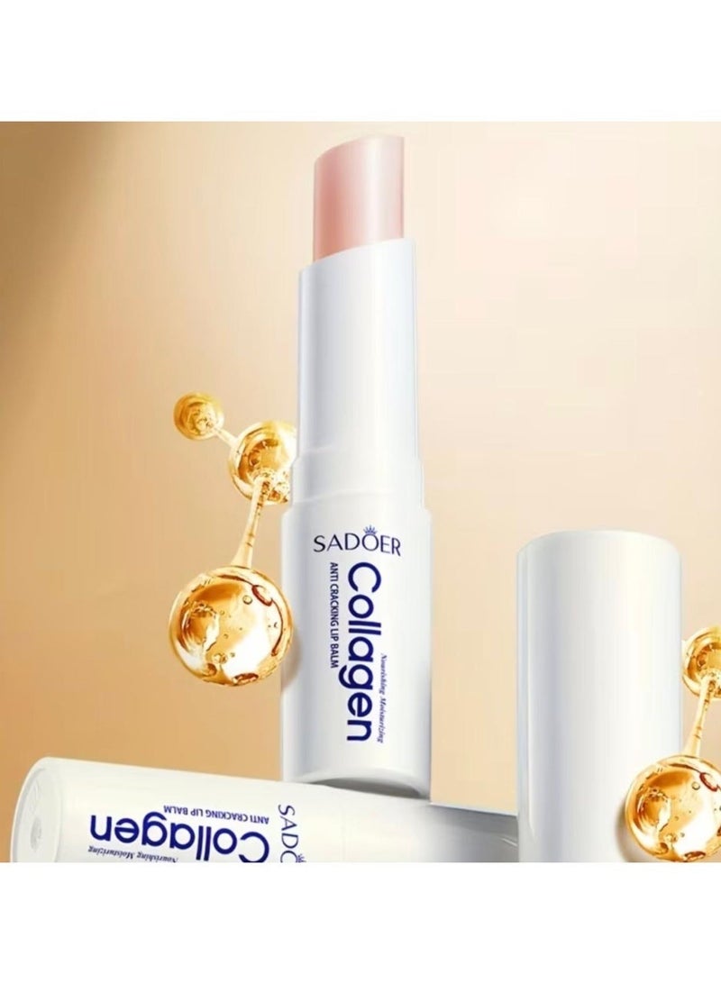 SADOER Collagen Lip Balm - Moisturizing, Nourishing, and Hypoallergenic for Smooth, Soft Lips - Image 1