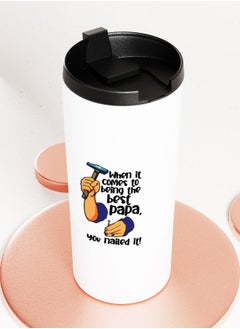 LIT White Tumbler Funny Papa Quote Straight Tumbler Best Papa Quote you are best papa  - Image 3
