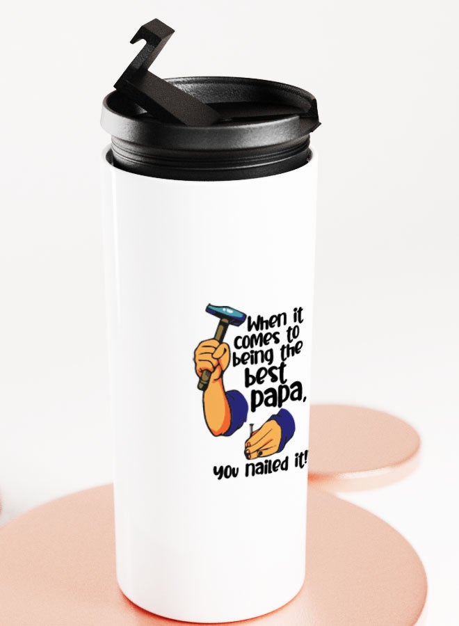 LIT كوب أبيض مع اقتباس مضحك عن الأب - أفضل اقتباس عن الأب أنت أفضل أب - Image 4