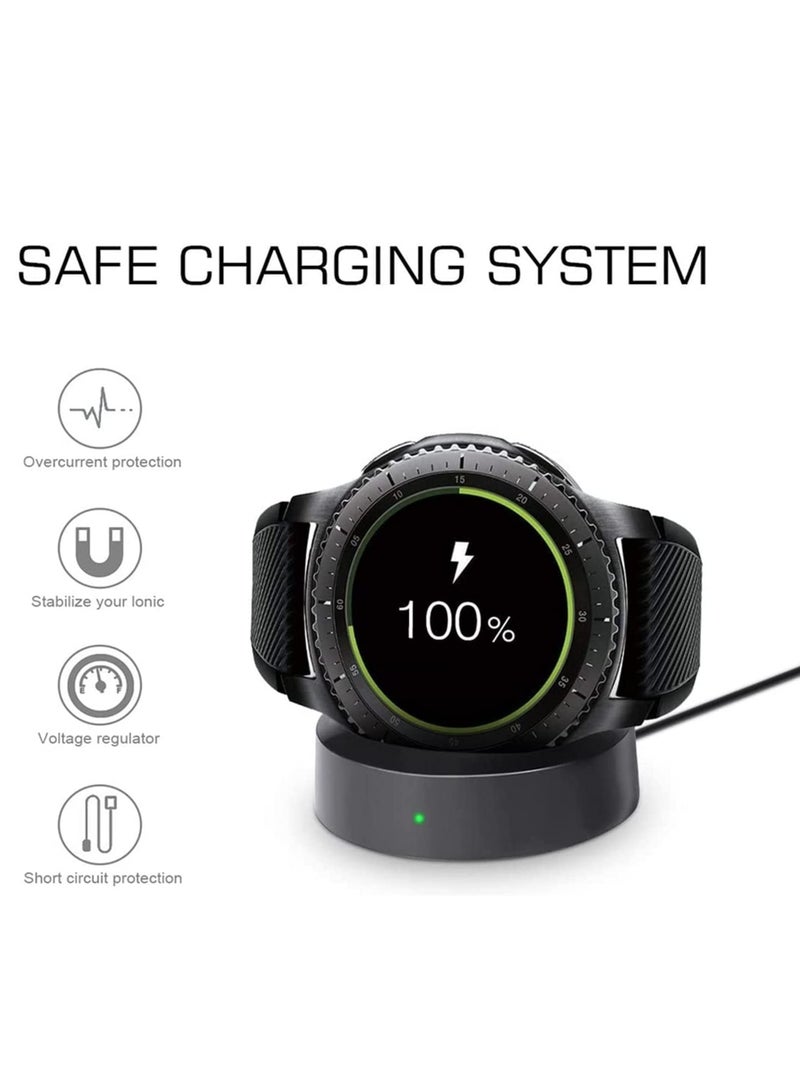 Wireless Charging Dock Cradle Charger compatible with Samsung Gear S3 Classic Frontier Smart Watch Charging Dock Watch - Image 4