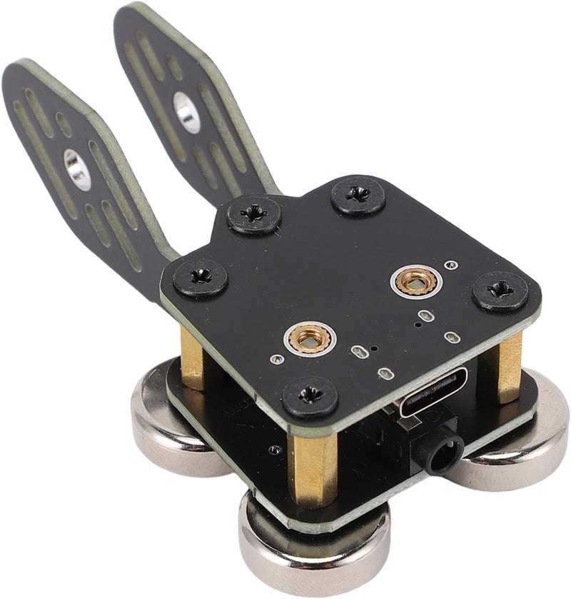 Focket CW Key, Strong Magnetic Base Double Paddle Morse Code Key, Portable PCB Material with 3.5mm Jack Type C Port for Smartphone Computer Ham Radio - Image 4