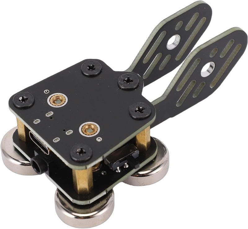 Focket CW Key, Strong Magnetic Base Double Paddle Morse Code Key, Portable PCB Material with 3.5mm Jack Type C Port for Smartphone Computer Ham Radio - Image 1