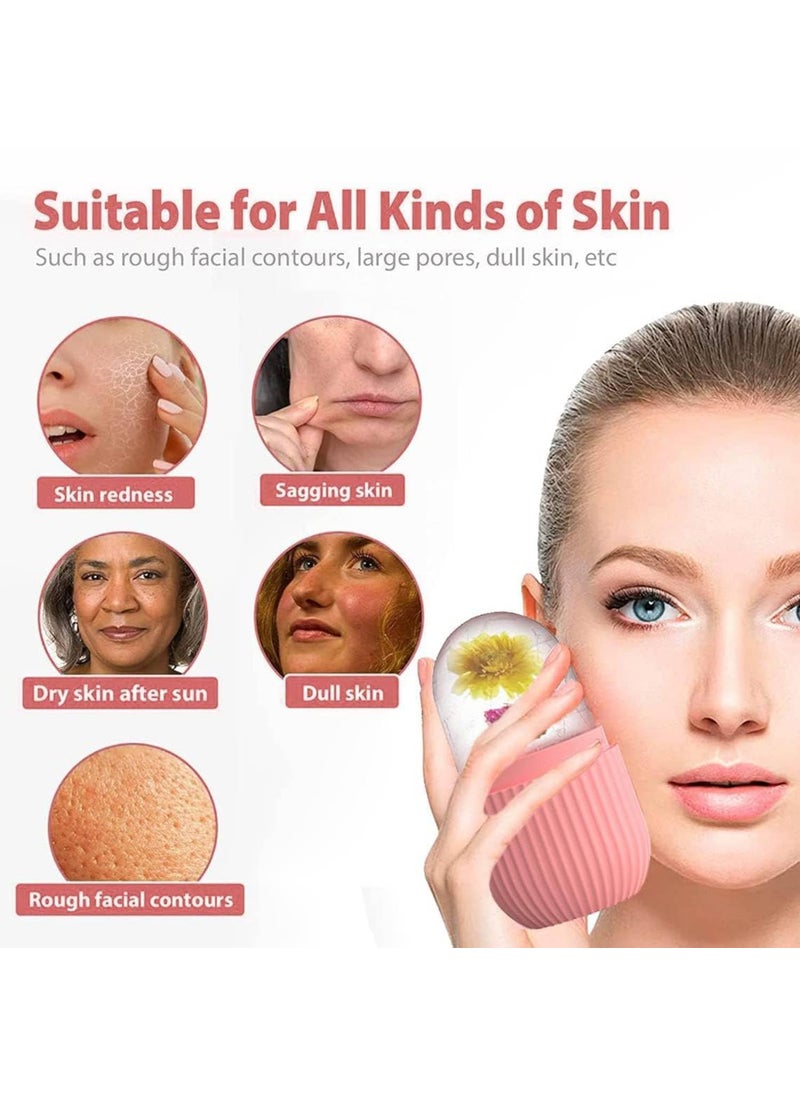 Prostuff.in Prostuffin Cool Gel Full Face Mask Summer Ice Cooling Sleeping Mask With Eye Mask For Eye Patches Remove Dark Circles Fatigue Cool Eyes Patch Pads Eye Care Get Face Roller Free Green Color  - Image 3
