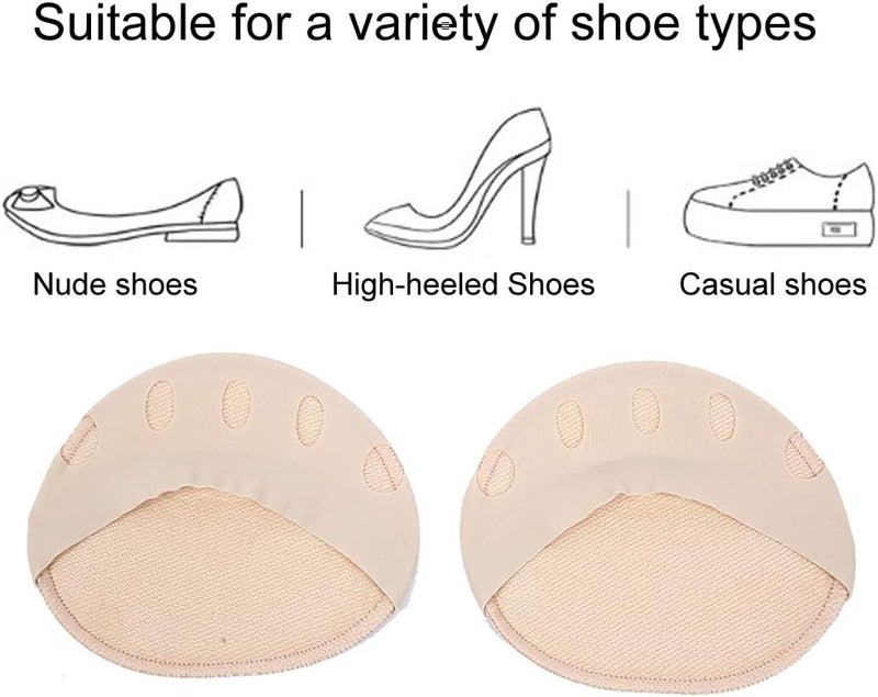 klarako Metatarsal Pads, 2 Pairs Toe Separator High-Heeled Shoes Breathable Forefoot Pad Stress Pain Relief Forefoot Patch Fit for Heels & Shoes Shoes(color) - Image 5