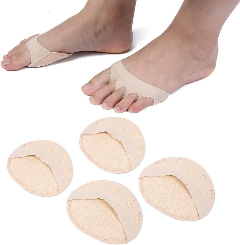 klarako Metatarsal Pads, 2 Pairs Toe Separator High-Heeled Shoes Breathable Forefoot Pad Stress Pain Relief Forefoot Patch Fit for Heels & Shoes Shoes(color) - Image 1