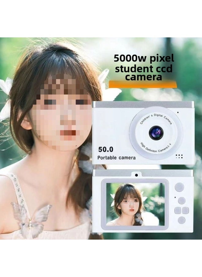 Generic Ccd Camera High-definition Dual-camera Digital Student Version Can Take Photos Can Be Transmitted Mobile Phone Listening To Music Travel Record Camera-Body Color:Roland Purple [standard List Photo - Flash + Photo] - Single/one Strawberry Bear/sticker - No Camera  - Image 4