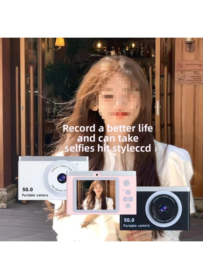 Generic Ccd Camera High-definition Dual-camera Digital Student Version Can Take Photos Can Be Transmitted Mobile Phone Listening To Music Travel Record Camera-Body Color:Roland Purple [standard List Photo - Flash + Photo] - Single/one Strawberry Bear/sticker - No Camera  - Image 3