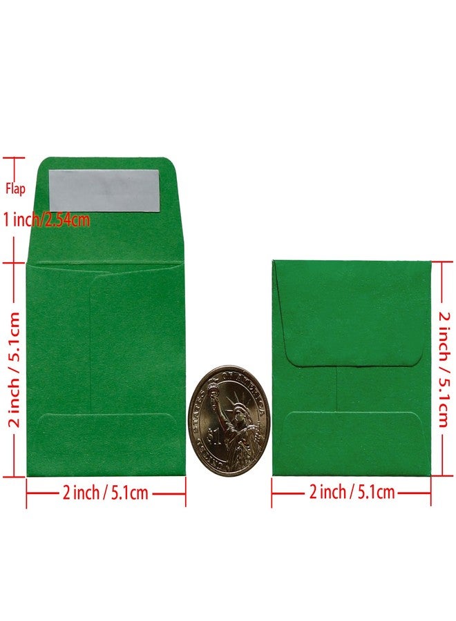 Jsfelye 2 x 2Inches Tiny Coin Envelopes - Self Seal 128-Count Mini Envelopes, Bulk Small Envelope Pockets for Seeds, colorful - Image 2