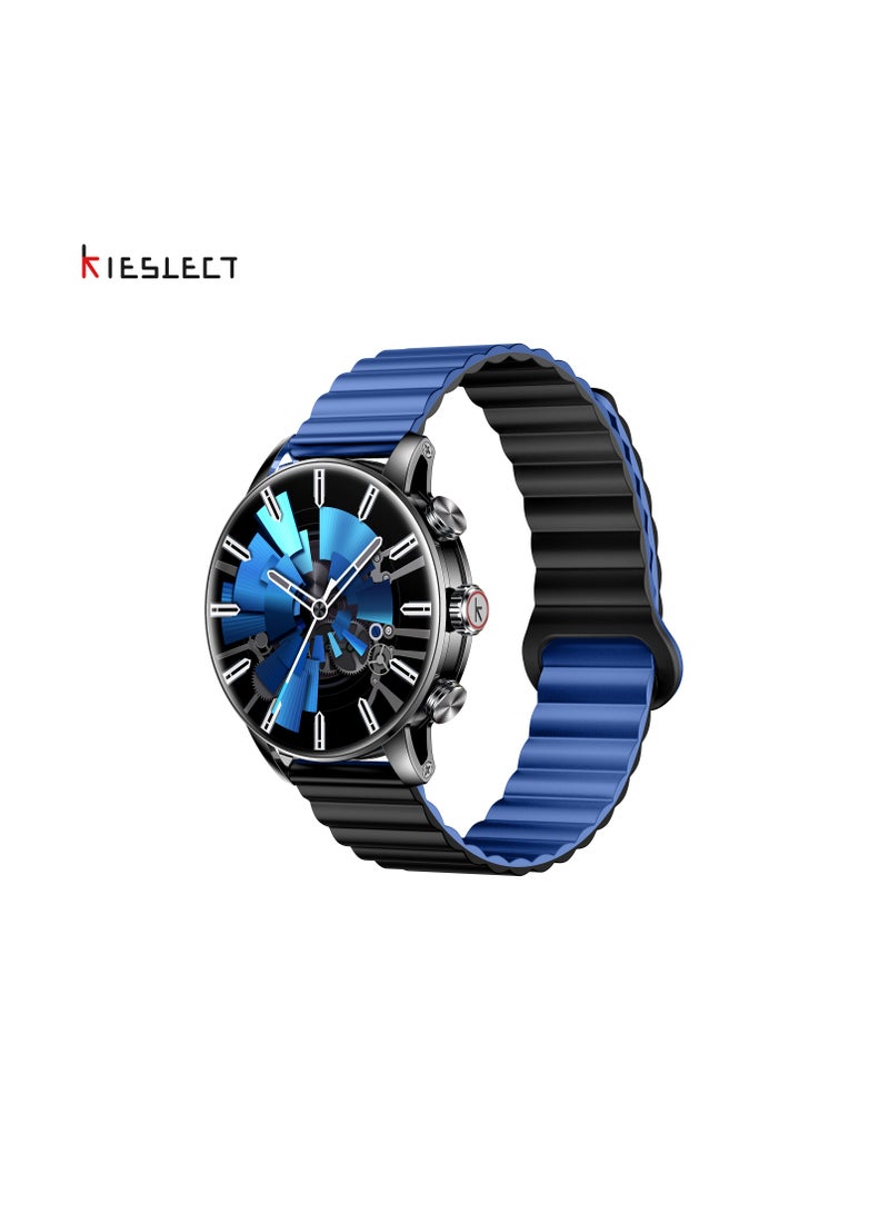 كيسلكت ساعة ذكية KR2 PRO مع شاشة AMOLED مقاس 1.58 بوصة مع سطوع 1000 شمعة في المتر المربع مع حزام مغناطيسي - رمادي حديدي - Image 1