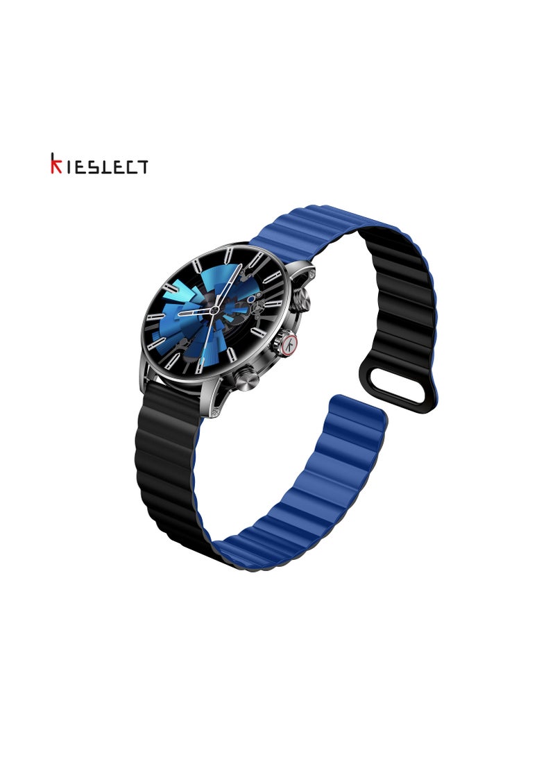 كيسلكت ساعة ذكية KR2 PRO مع شاشة AMOLED مقاس 1.58 بوصة مع سطوع 1000 شمعة في المتر المربع مع حزام مغناطيسي - رمادي حديدي - Image 3