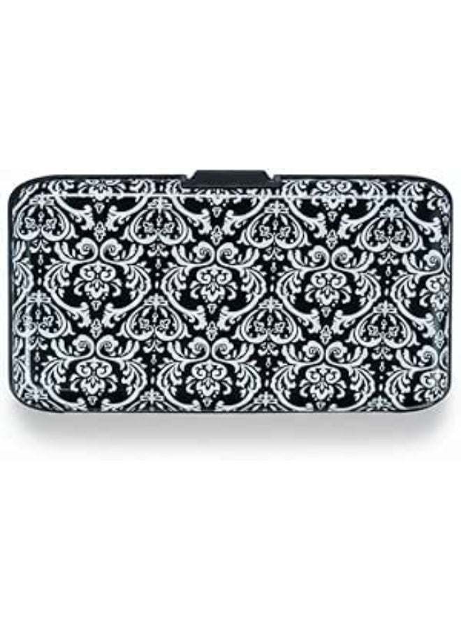 Premium Quality Aluminum Waterproof Metal Credit Card Wallet - Stylish Fashion Design Keeps Cards and Cash Securely, Lightweight and Perfect for Daily Use and Travel (Black) - Image 1