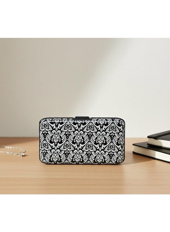 Premium Quality Aluminum Waterproof Metal Credit Card Wallet - Stylish Fashion Design Keeps Cards and Cash Securely, Lightweight and Perfect for Daily Use and Travel (Black) - Image 3