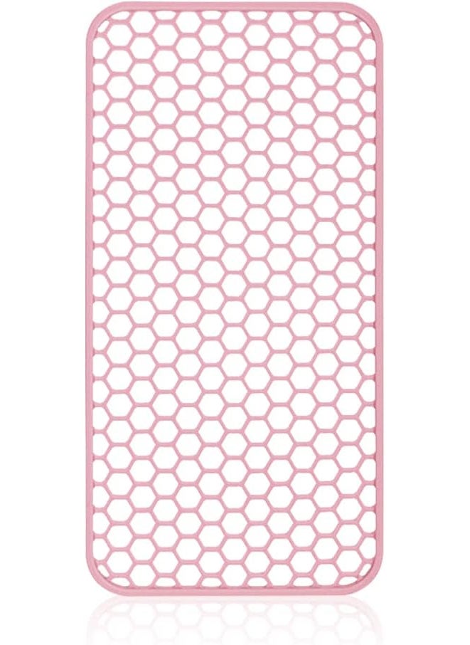 BangBoom Large Heat Resistant Mat for Hair Styling Tools Silicone Heat Pad for Curling Iron Portable Travel Flat Iron Mat for Hair Straightener Curler Wand Hot Waver Pink 