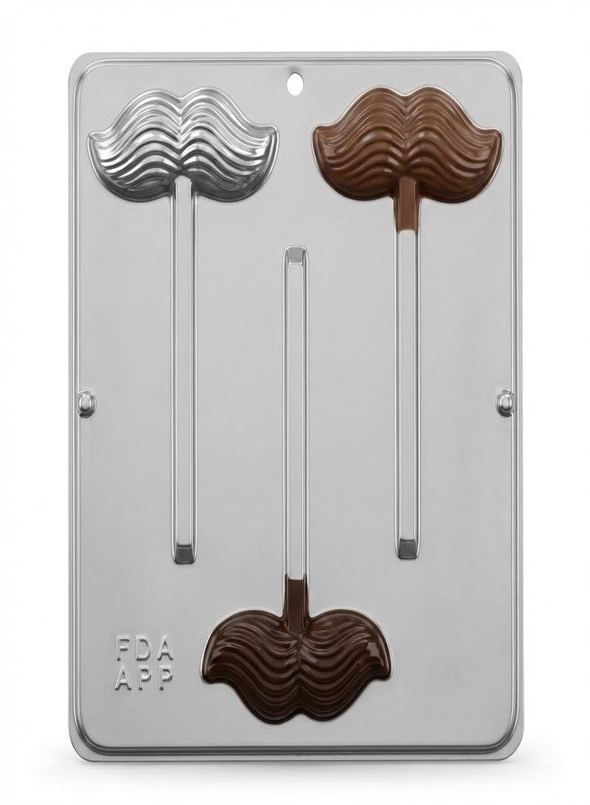 Lollipops Mustache Lollipop Chocolate Candy Mold Moustache 3426 - Image 2