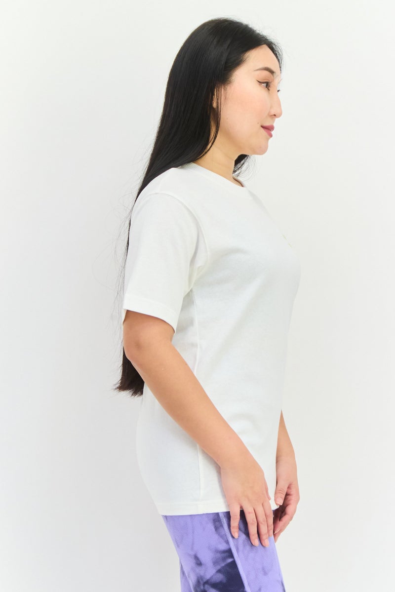 PUMA تي شيرت رياضي نسائي قصير الأكمام في الهواء الطلق، أبيض - Image 2