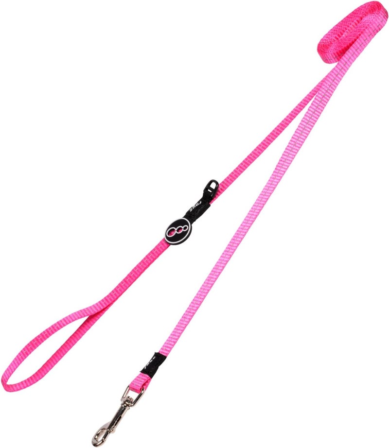 Rogz Utility Reflective Stitching Lead for Small Dogs - Pink - Image 1