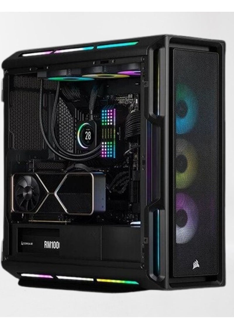 NANOTECH - كمبيوتر ألعاب نانوتك - معالج Intel Corei5 12400F، RTX 4070 12GB، ذاكرة وصول عشوائي 32GB 3600 DDR4، SSD 2TB، مبرد AIO، نظام التشغيل Windows 11 - Image 1