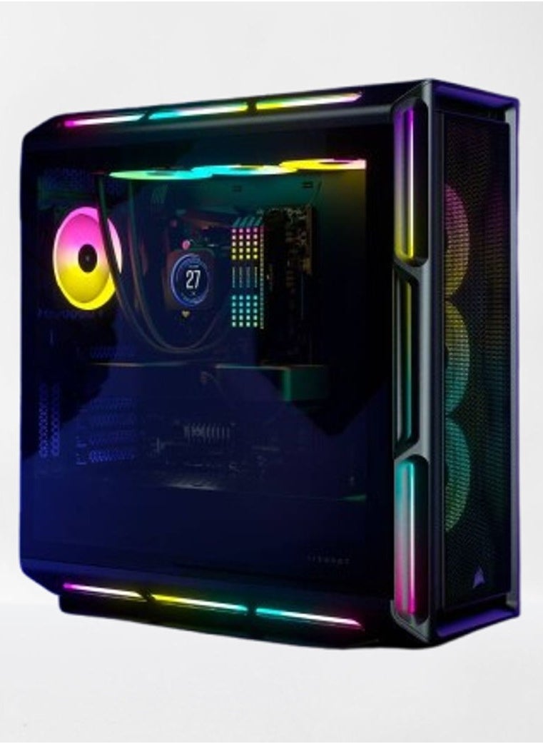 NANOTECH - كمبيوتر ألعاب نانوتك - معالج Intel Corei5 12400F، RTX 4070 12GB، ذاكرة وصول عشوائي 32GB 3600 DDR4، SSD 2TB، مبرد AIO، نظام التشغيل Windows 11 - Image 1