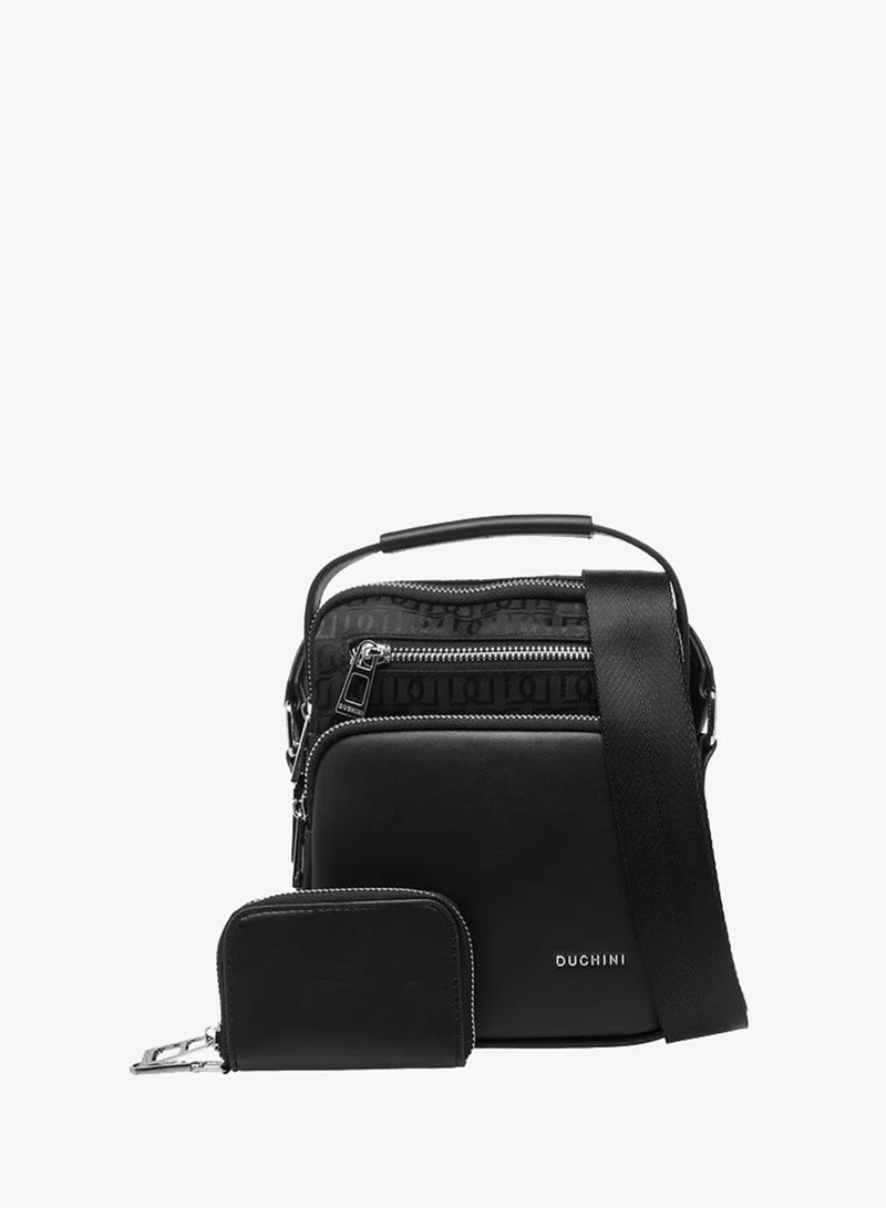 DUCHINI Men Adjustable Strap Crossbody Bag