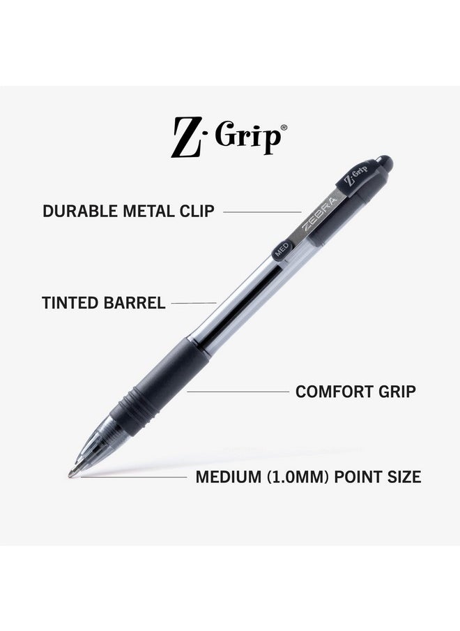 Zebra Pen Zebra Pen Z-Grip Retractable Ballpoint Pen, Medium Point, 1.0mm, Black Ink, 36-Pack  - Image 3