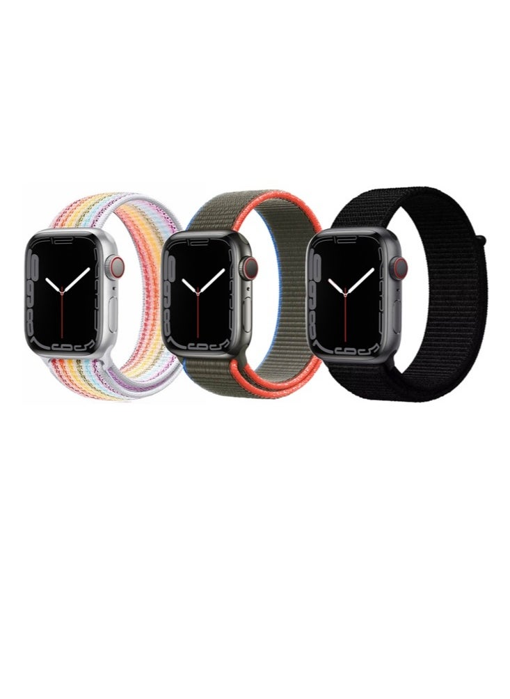 Perfii - 3pcs Apple Watch Strap 42/41/40/38mm Replacement for Apple Watch Series 10/9/8/7/6/5/4/SE - Image 1