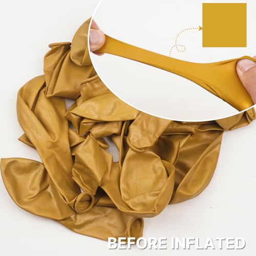 PartyWoo Gold Balloons 155pcs Different Sizes of 18 12 10 5 Inch Gold Balloon Arch Kit Garland for Birthday Wedding Anniversary Baby Shower Graduation Retirement Casino Party Decorations GoldG101 - Image 5