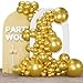 PartyWoo Gold Balloons 155pcs Different Sizes of 18 12 10 5 Inch Gold Balloon Arch Kit Garland for Birthday Wedding Anniversary Baby Shower Graduation Retirement Casino Party Decorations GoldG101 - Image 2