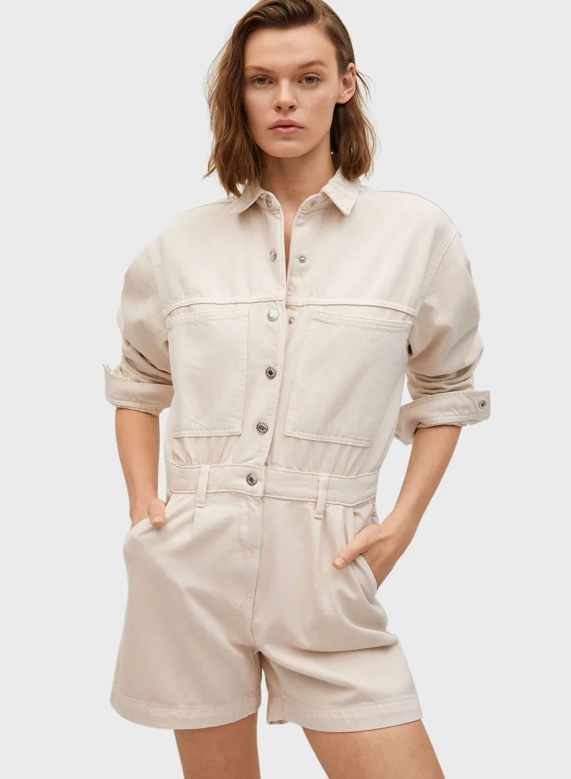 MANGO Pocket Detail Playsuit
