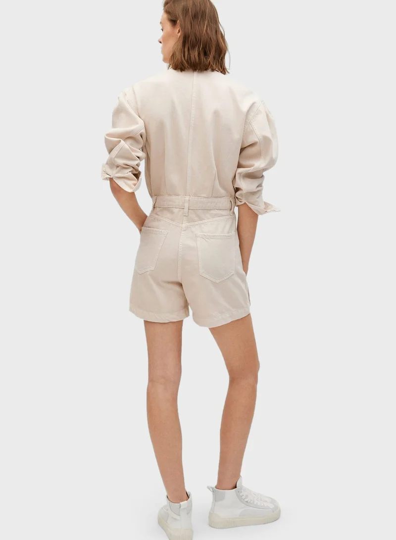 MANGO Pocket Detail Playsuit