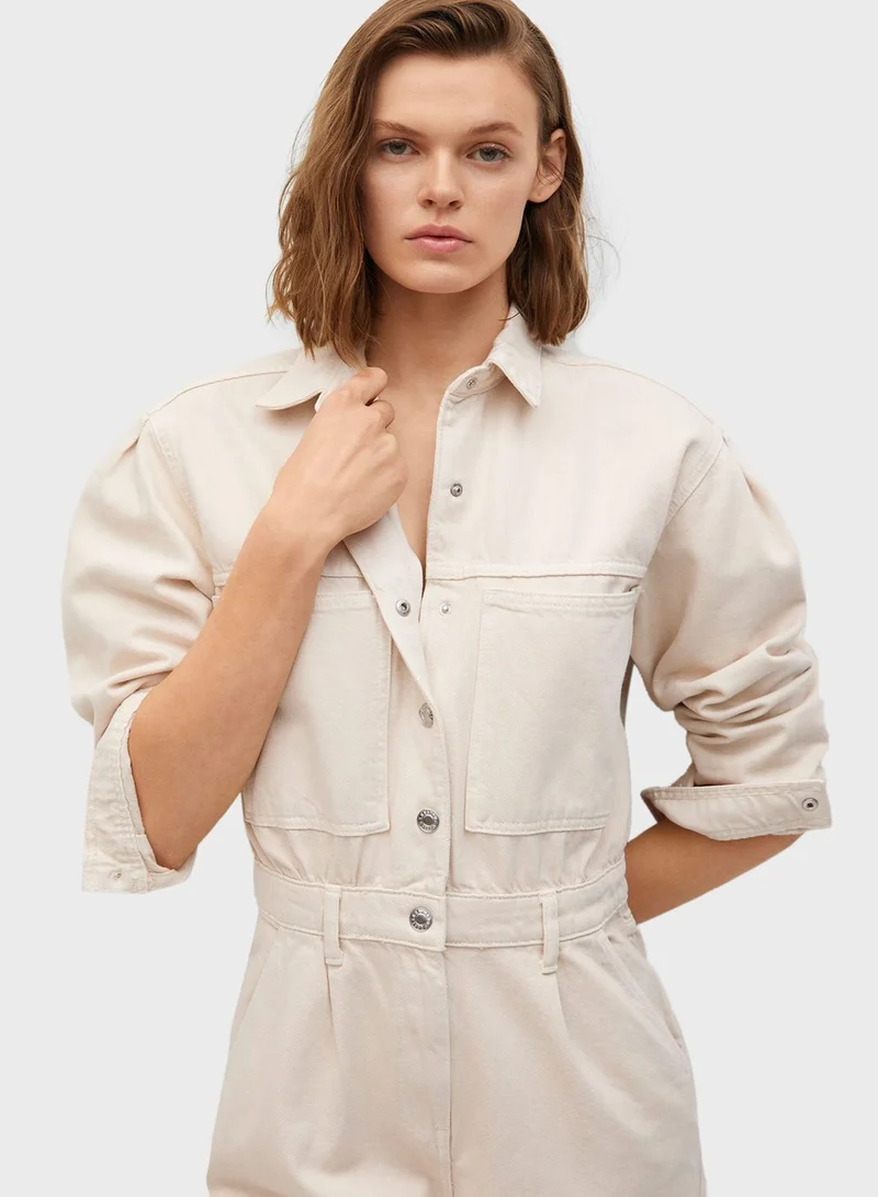 MANGO Pocket Detail Playsuit
