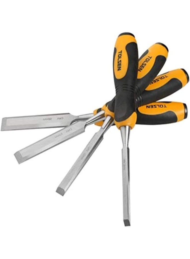 TOLSEN TOOL-Wood chisel set 4p TOLSEN-1/4 1/2 3/4 1