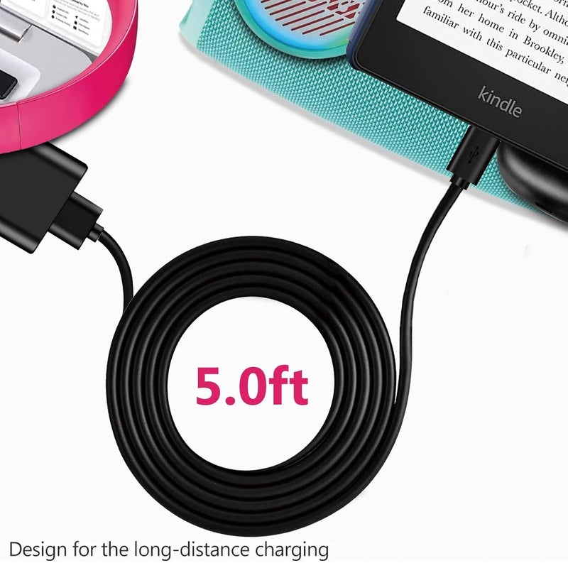 BCWJ NETS 5FT USB-C charging cable with matching USB charger for the new Kindle Paperwhite Signature Edition (32 GB), Paperwhite (8 GB), and Kindle Paperwhite Kids (11th generation, 2021), and newer models.1 - Image 3