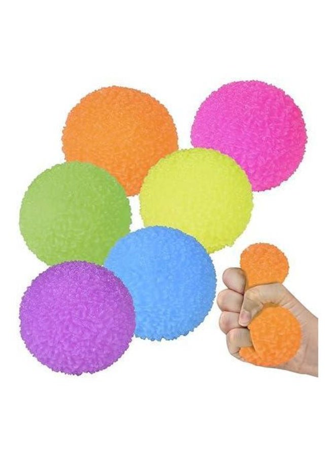 Crystal Stretchable Rubber Stress Balls, 6-Pack - Image 1