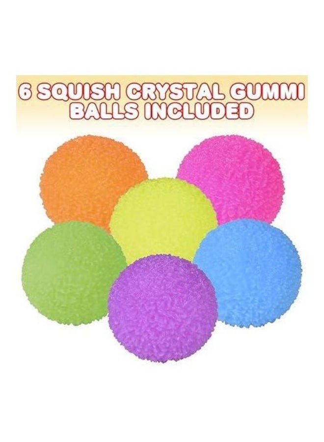 Crystal Stretchable Rubber Stress Balls, 6-Pack - Image 3