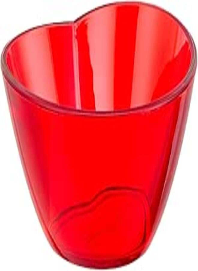 Renga Heart Plastic Nuts Platter Red - Made In Turkey