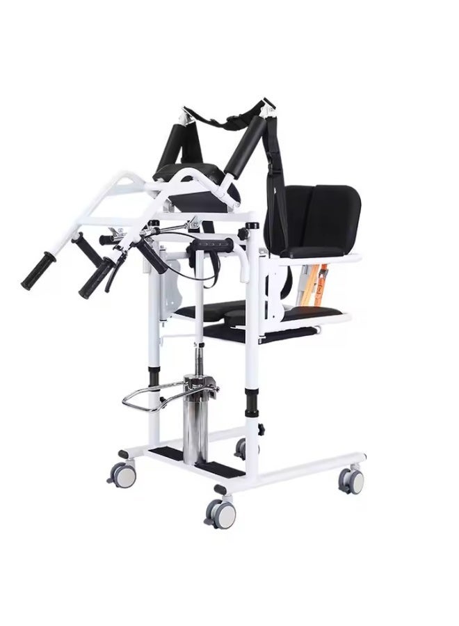 Relax Smart Wheelchair with Patient Lift and Shower Chair – Multifunctional Wheeled Toilet Seat and Bathroom Commode for Elderly - Image 2